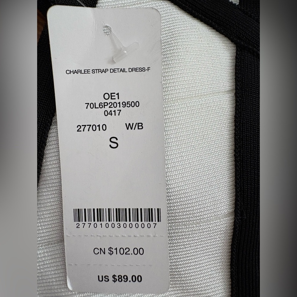 Bebe Black & White Cage Dress - brand new with tags - Picture 8 of 9